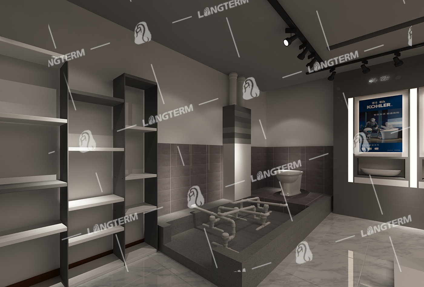 泸州金信地产企业展厅设计装修