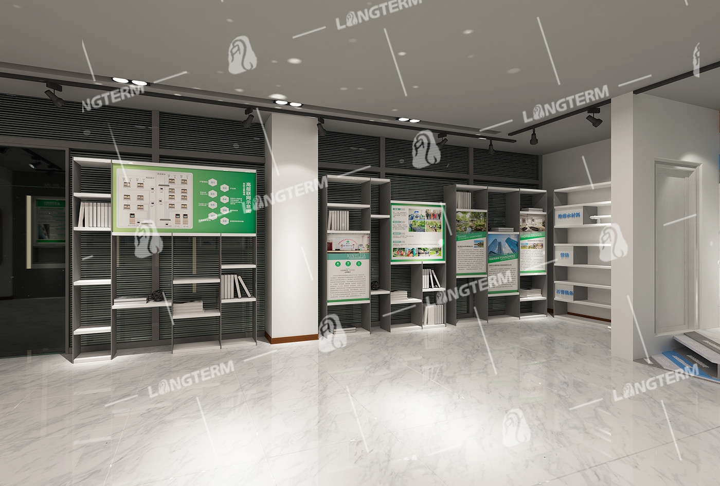 泸州金信地产企业展厅设计装修