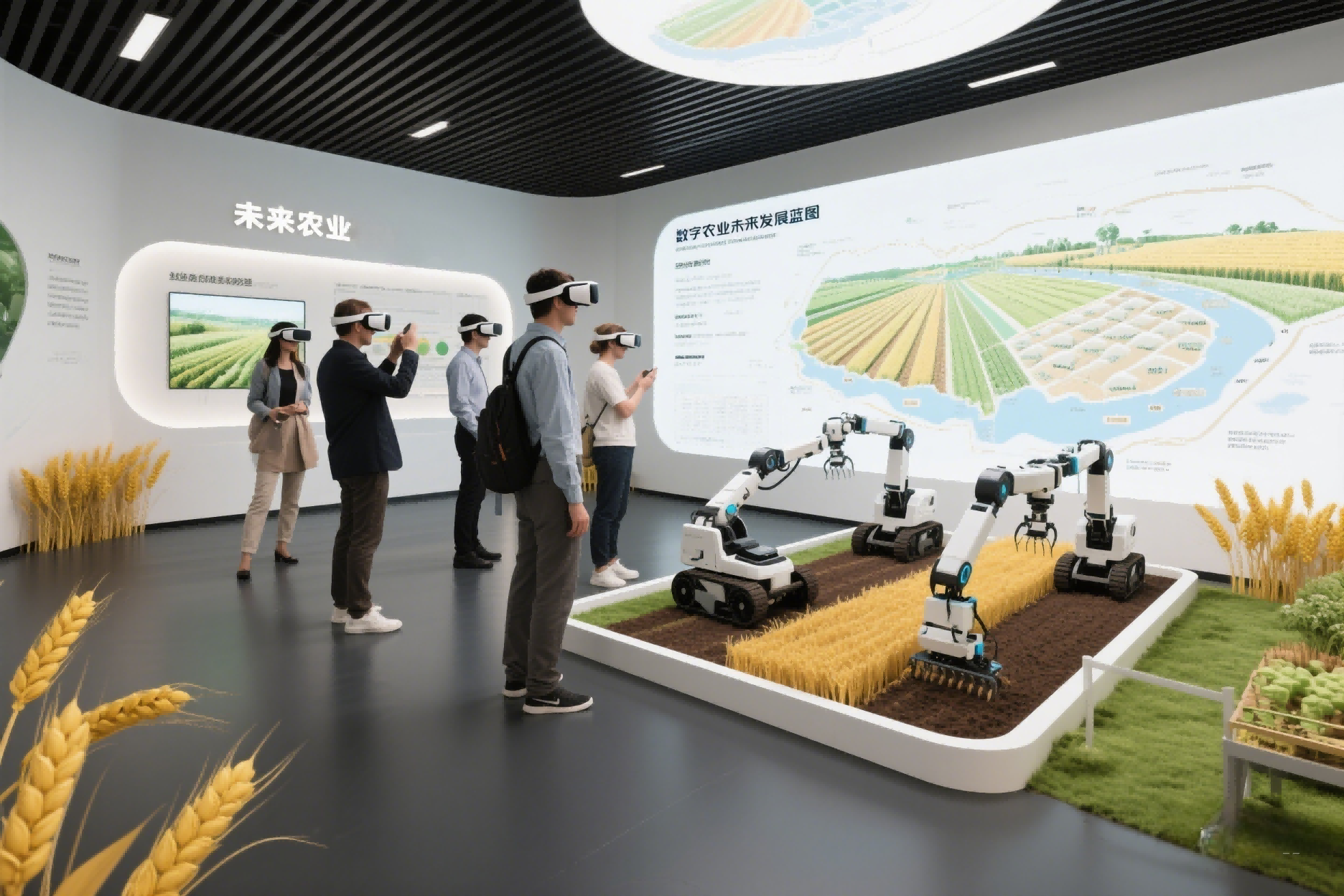 数字农业展厅设计方案图片